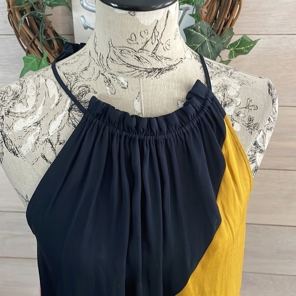 Loft Navy ahold Peach Top S - Picture 2 of 4